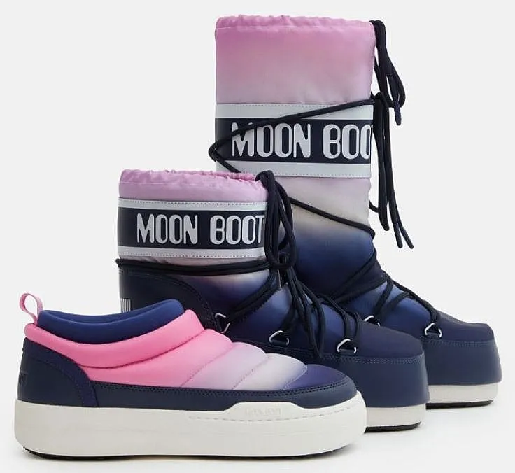 chaussures Tecnica Moon Boot Icon Low Moonrise - Blue - women´s